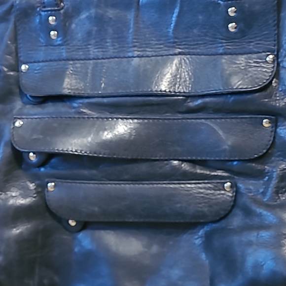 Regina Purse Genuine Soft Leather Studded - Picture 5 of 8